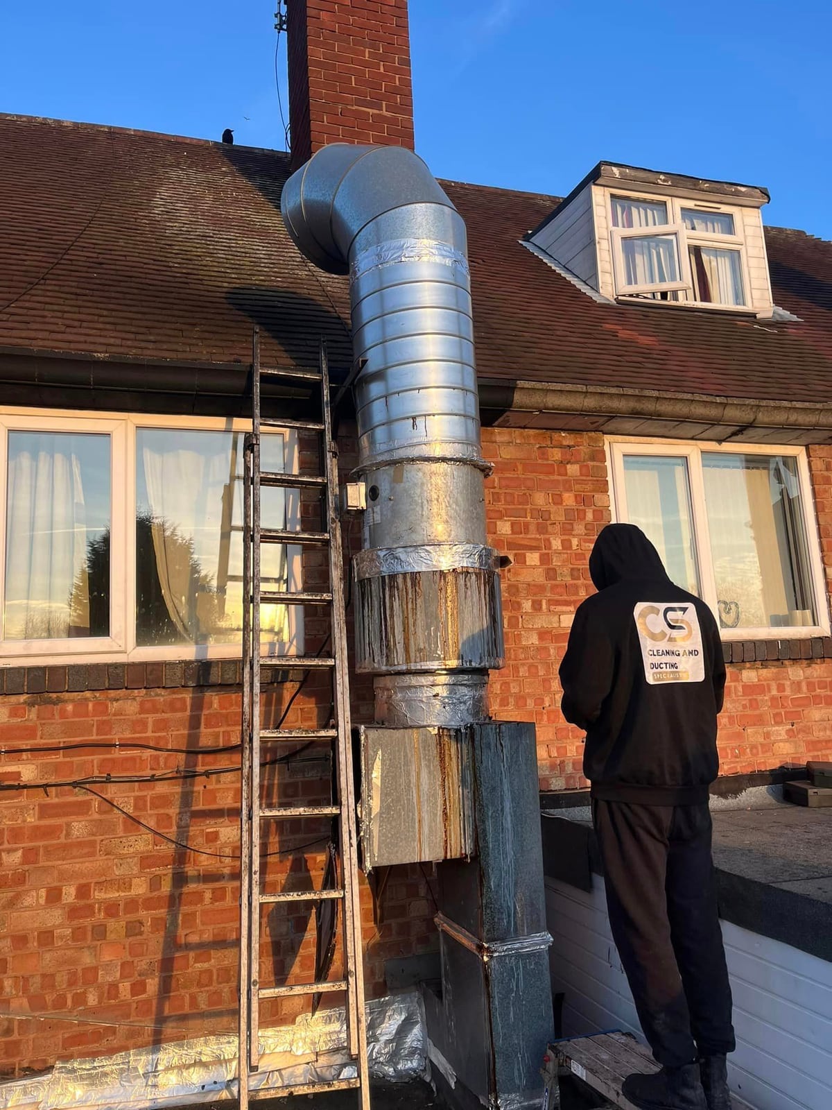 Commercial ducting replacement by CS Cleaning & Ducting Specialists