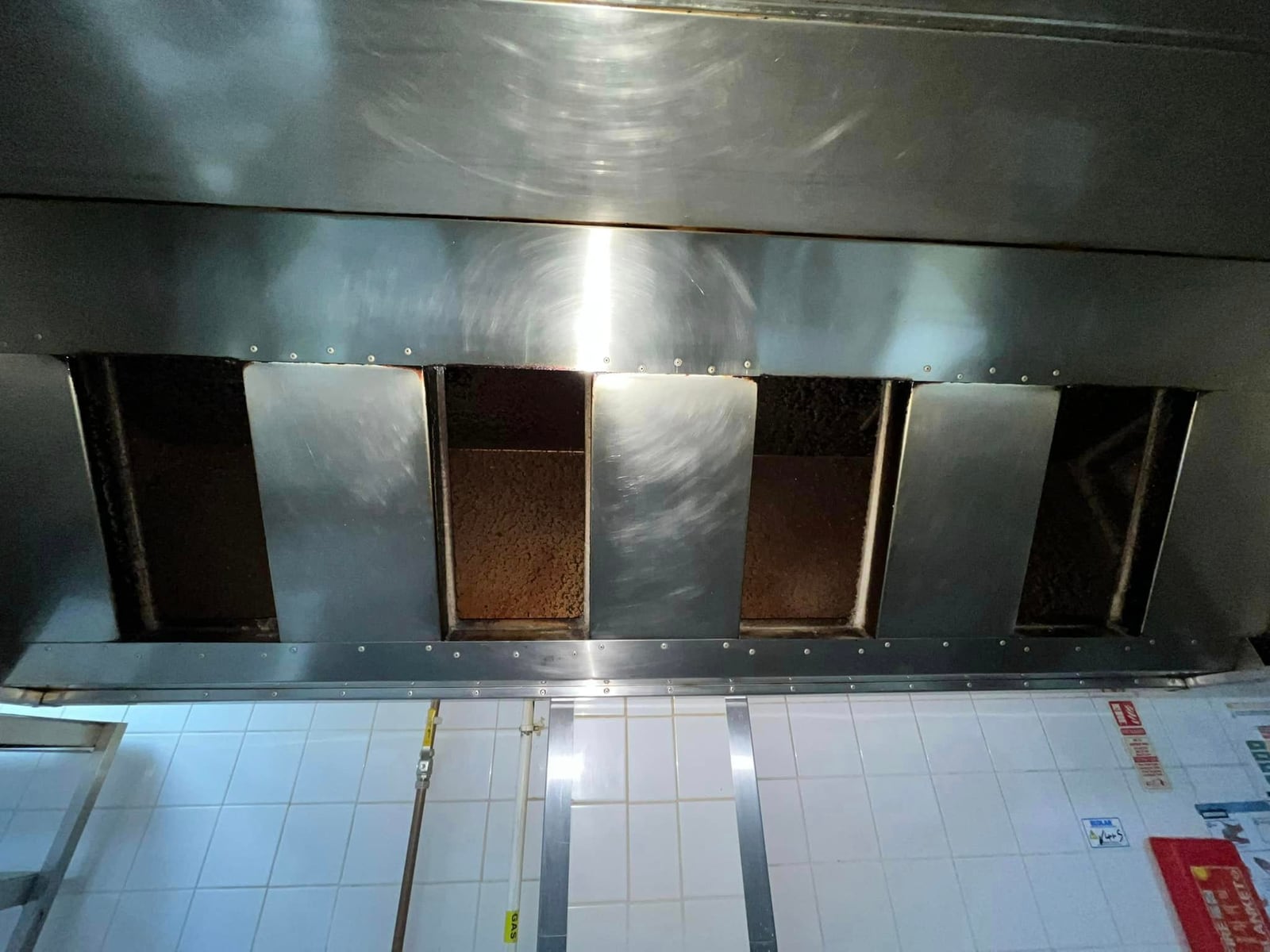Commercial cleaning and ducting project at a business premises